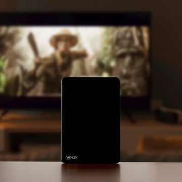 Antena DVBT2 AKTYWNA telewizji naziemnej pokojowa Filtr LTE 4K MUX8 VAYOX