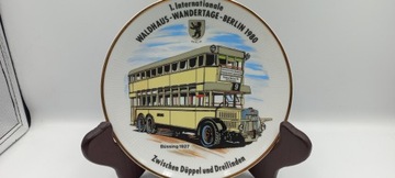 PORCELANA OZDOBNY TALERZ DO POWIESZENIA - BUSSING 1927