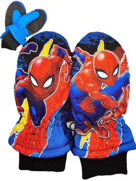 Rękawiczki zimowe narciarskie Spiderman 5-6 lat