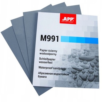 Papier wodny ścierny P220 APP na wodę mokro