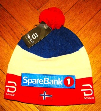 BJORN DAEHLIE PODIUM HAT SPAREBANK 50% WEŁNA ONE SIZE NOWA