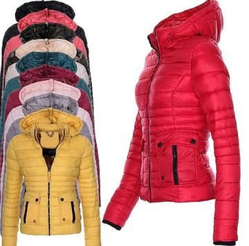 Women Winter Coat Warm Hooded Casual Short Padded