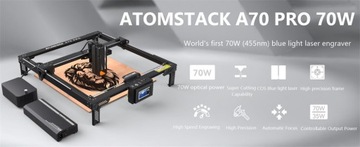 Гравер/лазерный резак ATOMSTACK A70 PRO 360 Вт 706*767*230 мм 400 мм/с