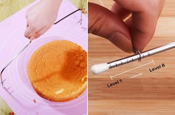 ДЛИННЫЙ ОСТРЫЙ 2-СТРУННЫЙ НОЖ ДЛЯ НАРЕЗКИ, НАРЕЗКИ, БИСТИКА, ТОРТА