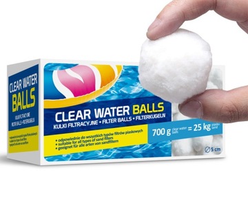 KULKI FILTRACYJNE DO POMPY PIASKOWEJ BASENU GAMIX CLEAR WATER BALLS 700g