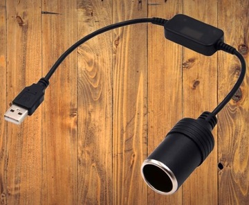 АДАПТЕР-ПРЕОБРАЗОВАТЕЛЬ USB ПРИЖИГАЛКА 12 В АВТО