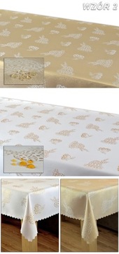 OBRUS ŚWIĄTECZNY 110X110 PLAMOODPORNY DWUSTRONNY