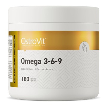 Ostrovit Omega 3-6-9 DOBRE KWASY TŁUSZCZOWE 180