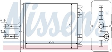 NISSENS RADIÁTOR LANCIA Y 96-03