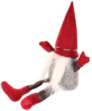 РОЖДЕСТВЕНСКИЙ УКРАШЕНИЕ ФИГУРКА СИДЯЩИЙ СЛОН, ДЕКОРАТИВНЫЙ ГНОМ 20+10СМ