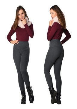 LEGGINSY z panelem WYSOKI STAN jesienno zimowe L/40