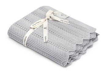 KOCYK BAMBUSOWY 80X100 FEATHER LIGHT GREY MY MEMI