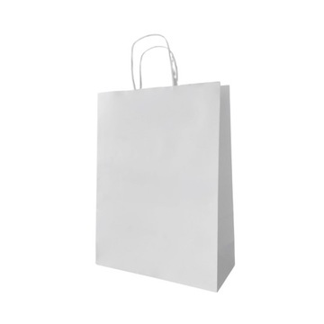 Torby papierowe 240x100x320 biała 100 szt. Poznań