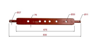 ПОПЕРЕЧНАЯ СЦЕПНАЯ БАЛКА URSUS C-330 C-360