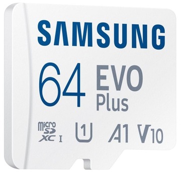 Карта памяти Micro SD SAMSUNG EVO Plus 64 ГБ 130 МБ