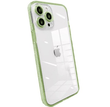 ETUI BROKATOWE STYLOWE CASE PLECKI do APPLE IPHONE 13 PRO MAX ZIELONE