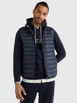 Męska Kamizelka Pikowana Tommy Hilfiger Granatowy XL MW0MW18762 DW5