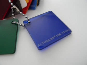 Оргстекло СИНИЙ полупрозрачное 3мм 50х100 см