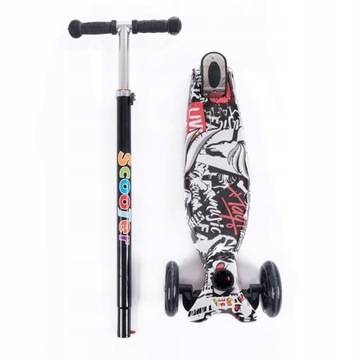 ТРЕХКОЛЕСНЫЙ СВЕТОДИОДНЫЙ БАЛАНСИРОВОЧНЫЙ СКУТЕР ГРАФФИТИ 60 КГ