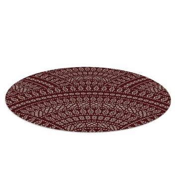Dywanik pod krzesło Etniczna mandala fi100 cm