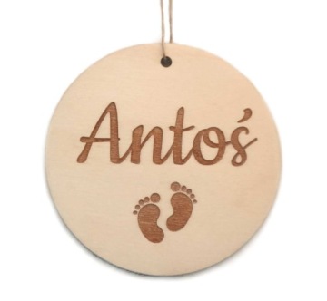 Табличка с именем ребенка для детской комнаты