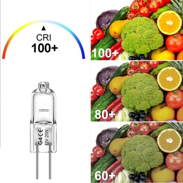 ГАЛОГЕННАЯ ЛАМПОЧКА ГАЛОГЕННАЯ JC G4 20Вт 12В НИТЬ НА НИТИ 12 шт.