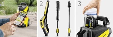 МАШИНА ПОД ДАВЛЕНИЕМ KARCHER K 5 POWER НОВАЯ МОДЕЛЬ НАБОР ЖИДКОСТЕЙ + ПЕННАЯ КУШКА