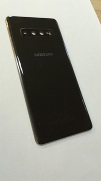 ORYGINALNA klapka POKRYWA SAMSUNG S10+ PLUS G975F CZARNY black GRADE C