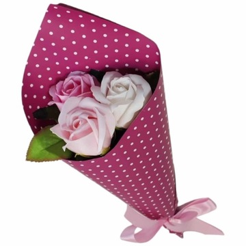 Букет мыльных роз, ароматные мыльные цветы, 37 см, ПОДАРОК ​​на ЖЕНСКИЙ ДЕНЬ