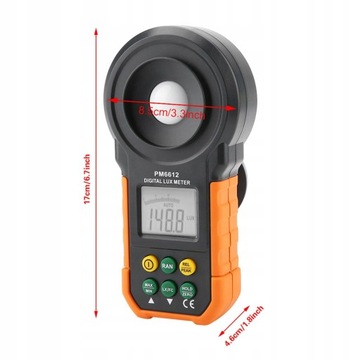 PEAKMETER PM6612 Цифровой люксметр с высоким