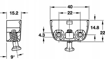 Разъем RTA AVANTI для кузовов типа Hafele RV