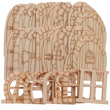 Сказочная дверь и окно в сочетании с домашним украшением мини-домашний сад