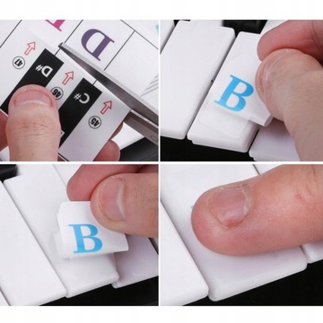 наклейка на клавиши органного фортепиано