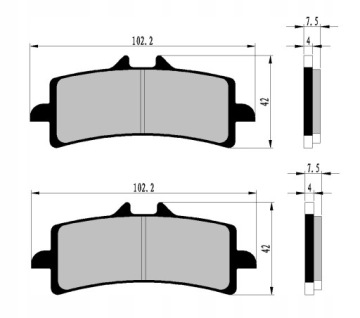 ПЕРЕДНИЕ ТОРМОЗНЫЕ КОЛОДКИ TRIUMPH TIGER 900 GT 20-