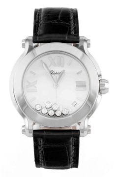 CHOPARD HAPPY SPORT WHITE DIAL 7 DIAMONDS REF. 278475-3002 FULL SET