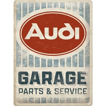 Tablica szyld AUDI GARAGE metalowy blaszany 30x40