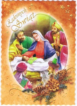 POCZTÓWKA KARTKA Boże Narodzenie ŚWIĘTA 1 SZTUKA