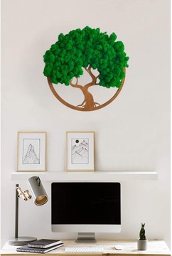 ПОДАРОЧНОЕ деревце ЖИЗНИ ДЕРЕВО СЧАСТЬЯ ЖИВАЯ КАРТИНА мох мох БОНСАЙ