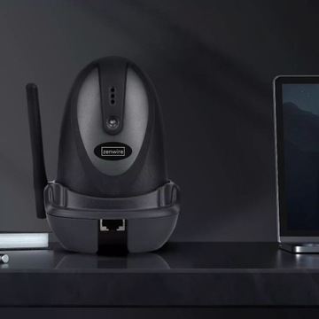 Czytnik Skaner Kodów Kreskowych QR 1D 2D STACJA DOKUJĄCA USB BEZPRZEWODOWY