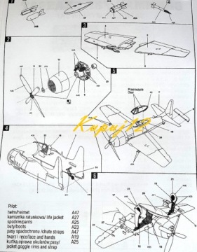 Модель самолета Grumman F8F-2 Baercat Комплект: основа, краска, клей+инструменты