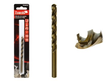 WIERTŁO KOBALTOWE 7,5 mm HSS CO M35 METALU TVARDY