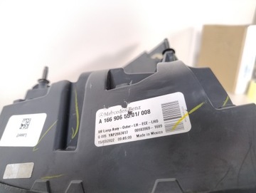 MERCEDES GLE W166 LEVÝ SVĚTLO LED ZADNÍ MOC PĚKNÝ ORIGINÁLNÍ A1669065501