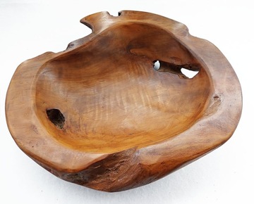 Patera Tekowa MISA Drewno TEAK 30-33cm Elegancka, Gładka