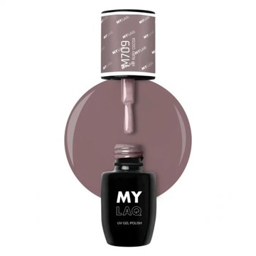 MYLAQ Różowy Lakier Hybrydowy MY RUBY COCOA 5 ml