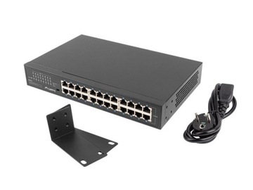 SWITCH 24 PORT 24x 1GB GIGABIT RACK 19 LANBERG