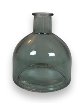 WAZONIK SZKLANY NIEBIESKI (PETROL) 9x8cm WAZON