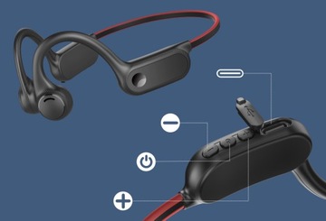 Открытые наушники с костной проводимостью Bluetooth 5.2 и микрофоном