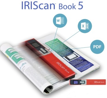 Skaner przenośny Canon IRIScan Book 5 Aku |karta mSD|super SOFT| nie rozp.