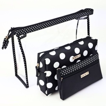 Набор дорожных косметичек, 3 прозрачных благородных женских косметички