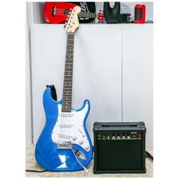 ГИТАРНЫЙ НАБОР ЭЛЕКТРИЧЕСКИЙ УСИЛИТЕЛЬ ГИТАРЫ ЧЕХОЛ STRATOCASTER РЕМЕНЬ ДЛЯ МЕДИЦИНА